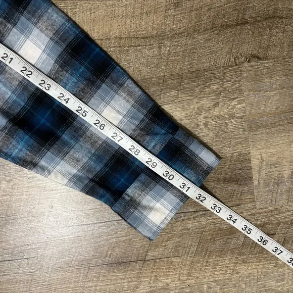 NWT Pendleton Mason Flannel Shirt Men's XL Blue Plaid Long Sleeve Button Up - Picture 7 of 7